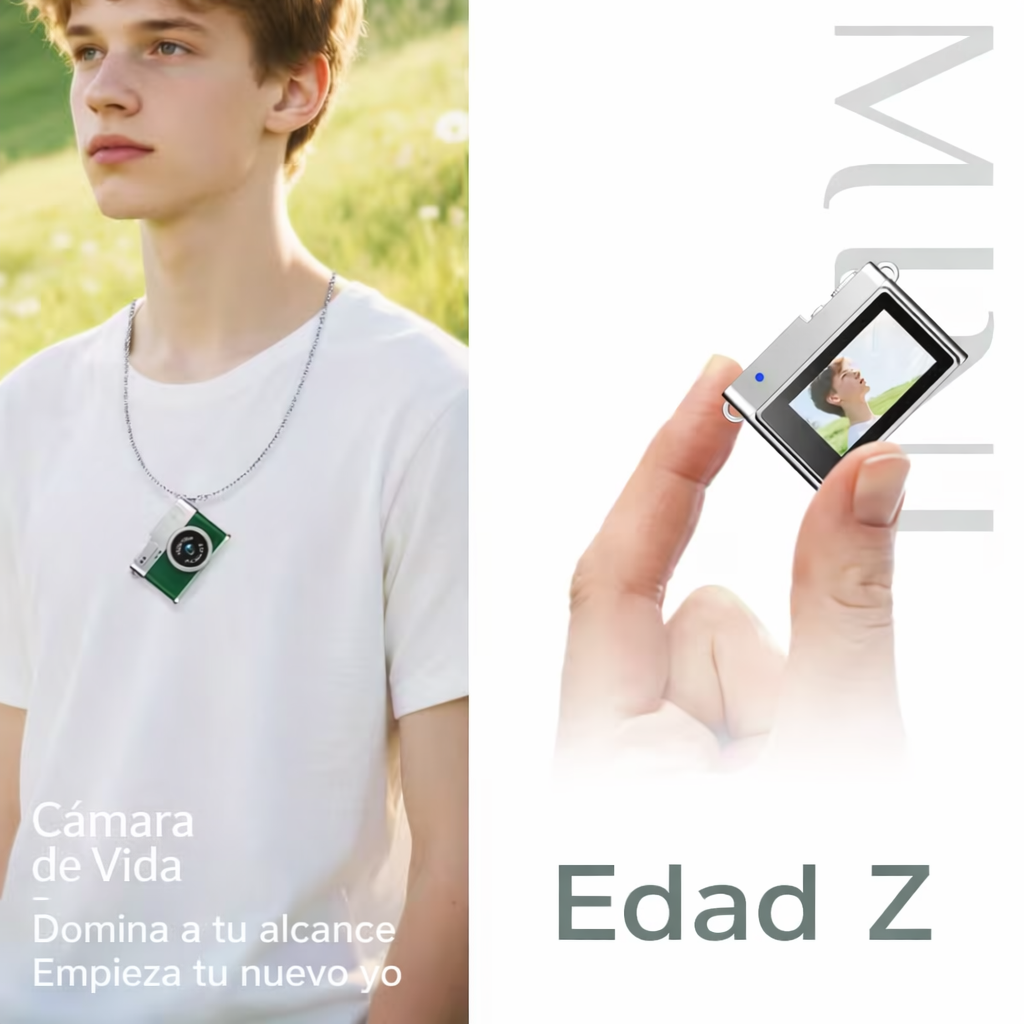 Mini Cámara Retro con Tarjeta de 16GB