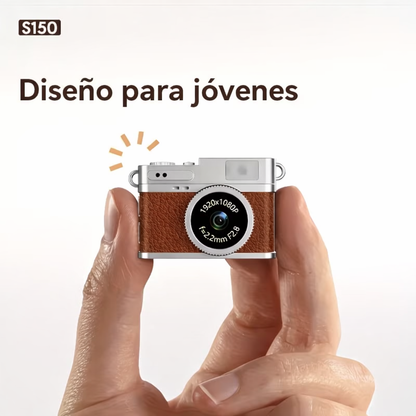 Mini Cámara Retro con Tarjeta de 16GB