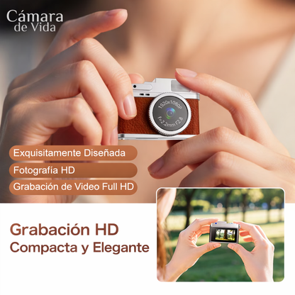 Mini Cámara Retro con Tarjeta de 16GB